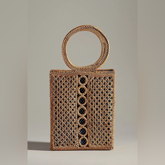 Anthropologie Handbags - Anthropologie Woven Textured Bali Tote, NWT